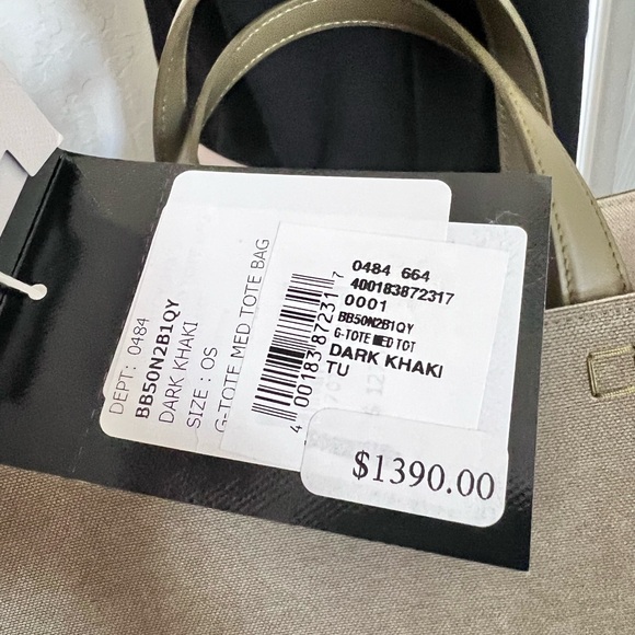 Givenchy Medium G-Tote Dark Khaki bag in canvas New With Tag and Dust Bag - Picture 3 of 10